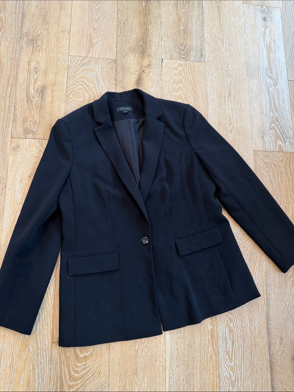 Ann Taylor Classic Black Blazer Size 14